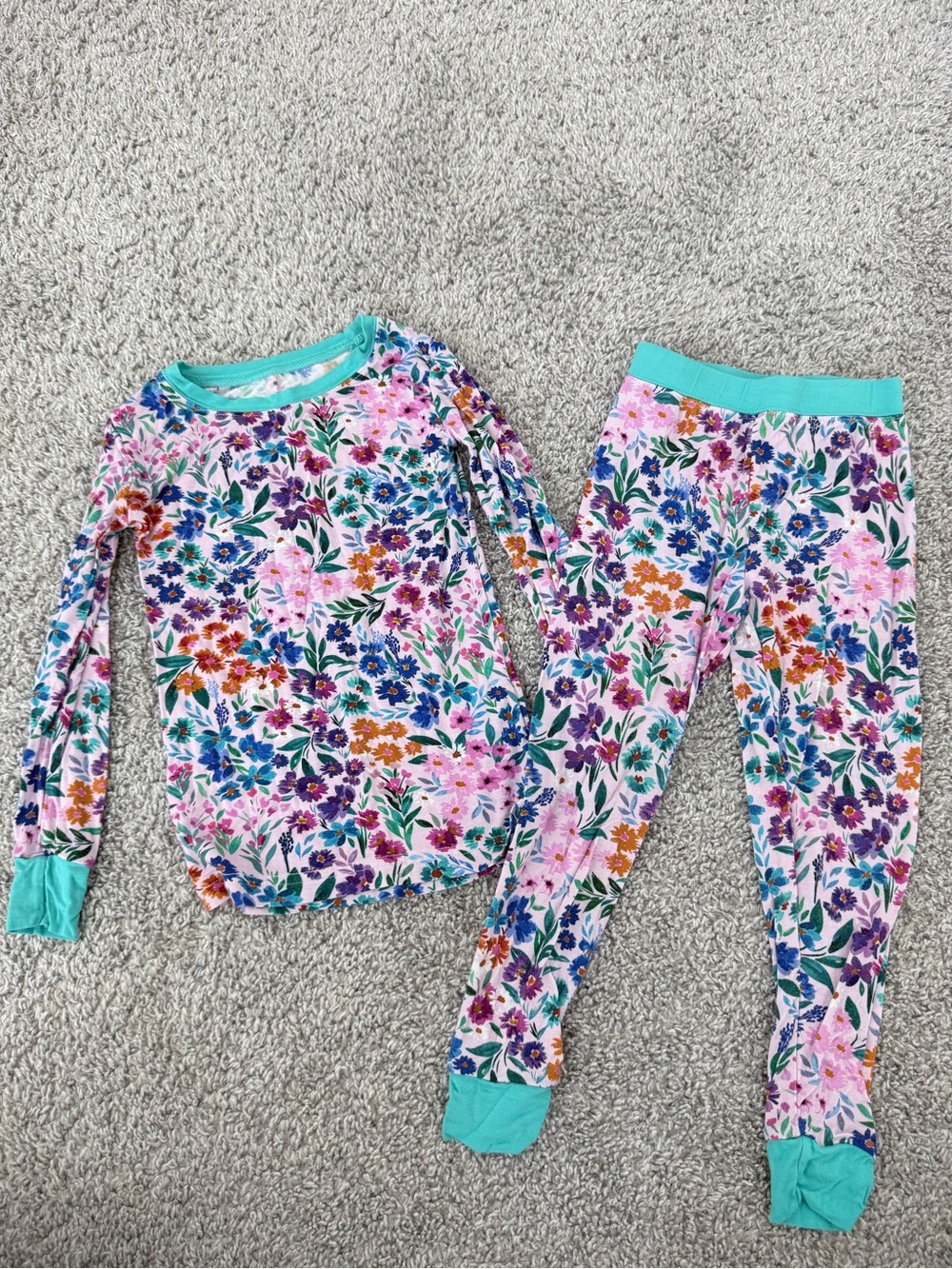Little Sleepies Floral Print Long Sleeve Pajamas 2T